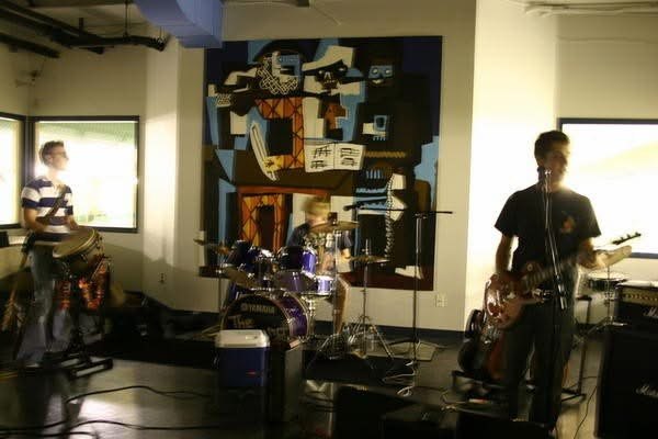 The Jents performing live